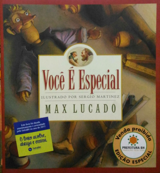Capa de Você é especial - Max Lucado