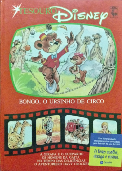 Capa de Bongo, o ursinho do circo - Walt Disney