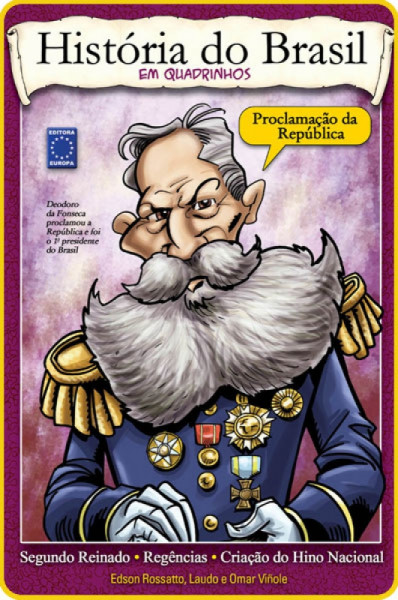 Capa de História do Brasil em Quadrinhos - Edson Rossato, Laudo e Omar Vinõle