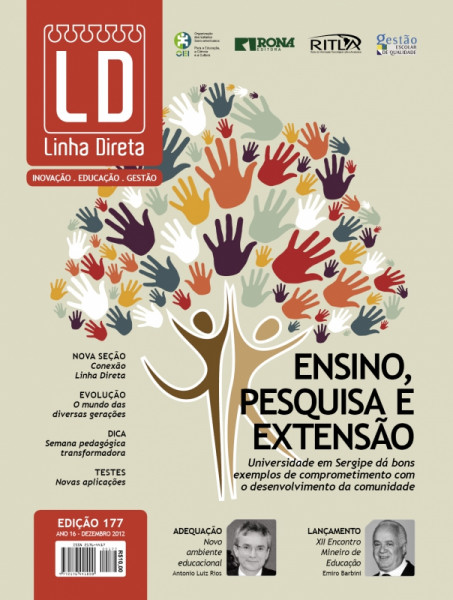 Capa de REVISTA LD Linha Direta Inovação Educação Gestão - Revista Linha Direta