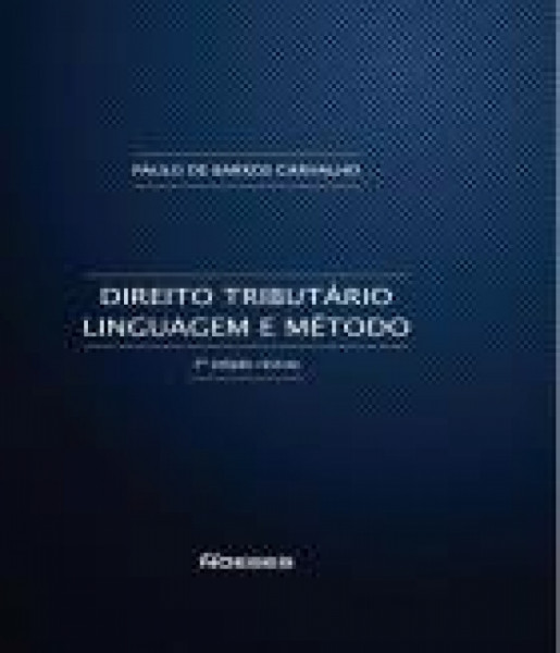 Capa de Direito tributário - Paulo de Barros Carvalho