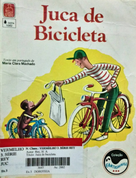 Capa de Juca de Bicicleta - H. A. Rey