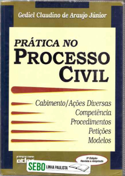 Capa de Prática no processo civil - Gediel Claudino de Araujo Júnior