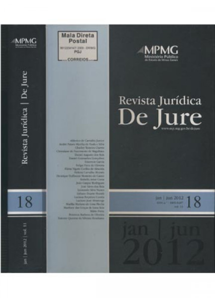 Capa de De Jure - Revista jurídica do Ministério Público do Estado de MG - Ministério Público de MG