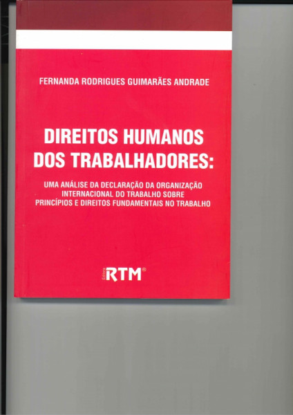 Capa de Direitos Humanos dos Trabalhadores - Fernanda Rodrigues Guimarães Andrade