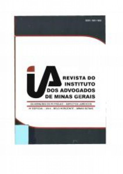 Capa de A Revista do instituto dos Advogados de Minas Gerais - 