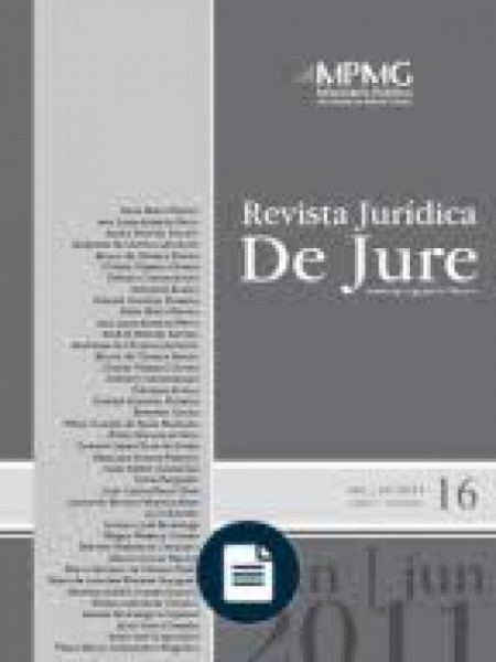 Capa de Revista Jurídica De Jure - 2011 - 