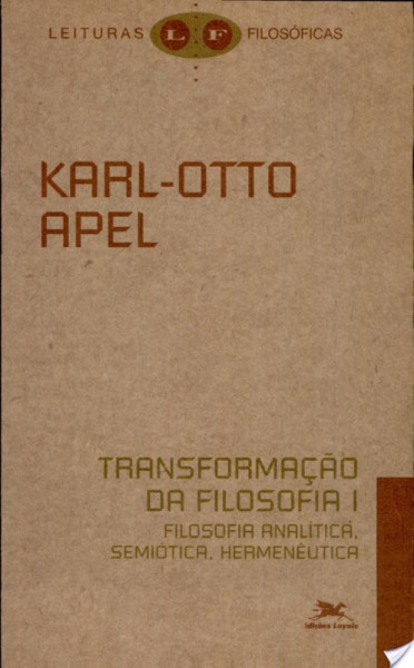 Capa de Transformação da Filosofia - Karl-Otto Apel