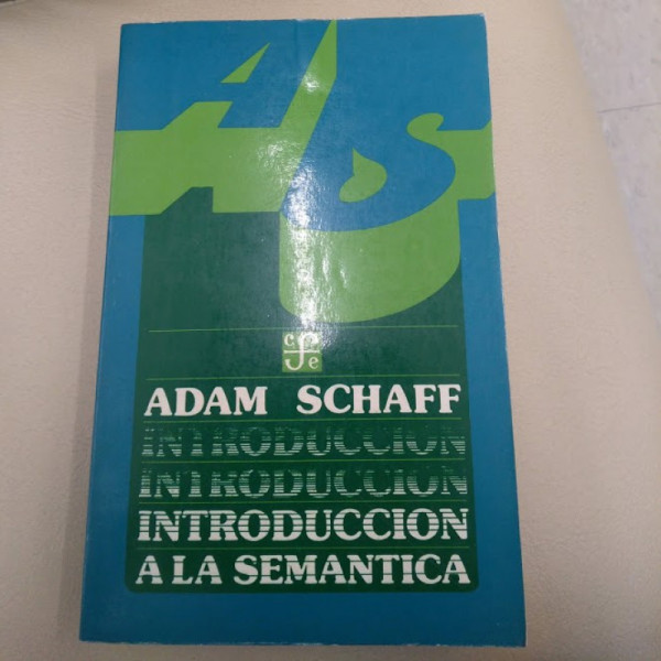 Capa de Introducción A La Semántica - Adam Schaff