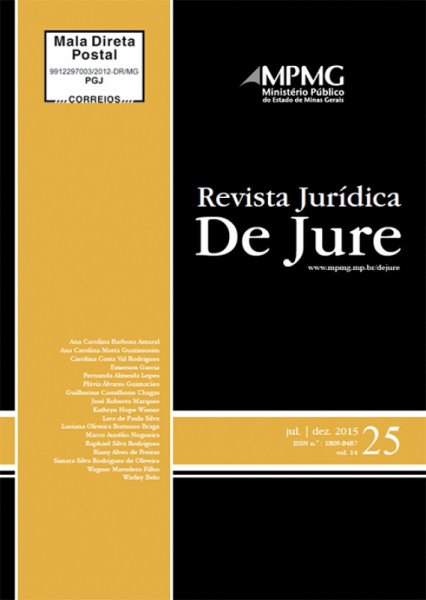 Capa de Revista Jurídica de Jure - 2012 - MPMG