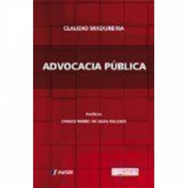 Capa de Advocacia Pública - Claudio Madureira