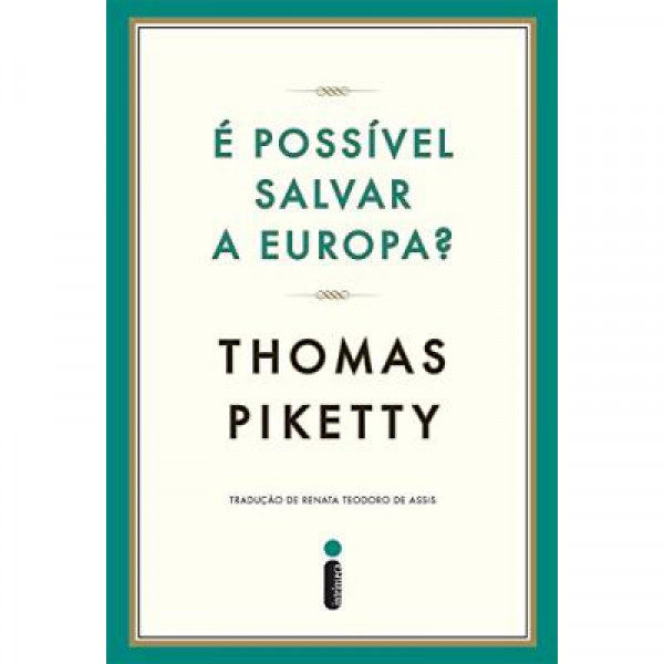 Capa de É possível salvar a Europa? - Thomas Piketty