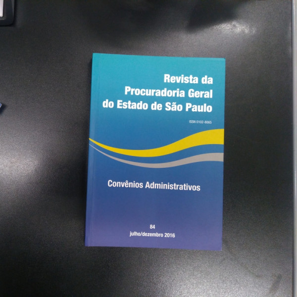 Capa de Revista da Procuradoria Geral do Estado de São Paulo - procuradoria geral