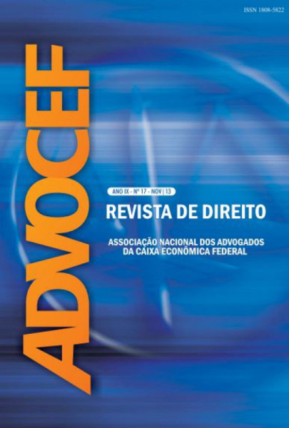 Capa de Revista de Direito da ADVOCEF - Álvaro Sérgio Wiler Júnior