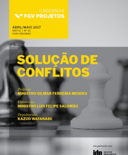 Capa de Solução de conflitos - Gilmar Ferreira Mendes; Luis Felipe Salomão; Kazuo Watanabe