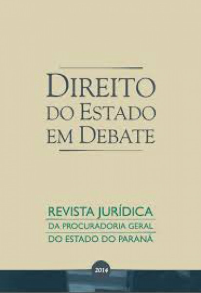 Capa de Direito do estado em debate - Procuradoria-geral do Estado do Paraná
