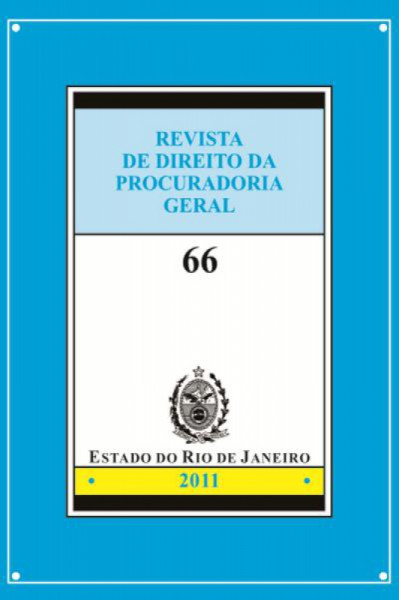 Capa de Revista de Direito da Procuradoria Geral - procuradoria geral do estado do rio de janeiro