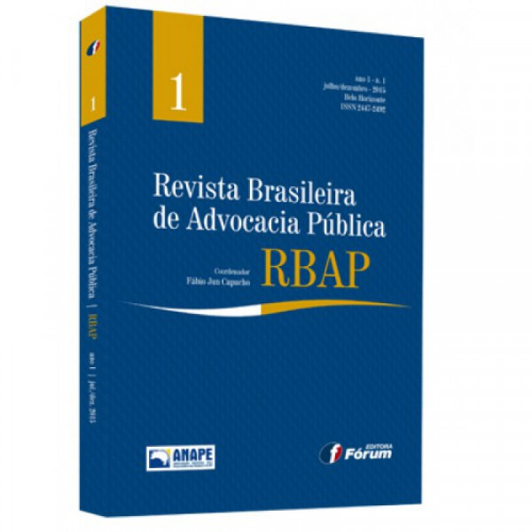 Capa de Revista Brasileira de Advocacia Pública - 2015 - RBAP