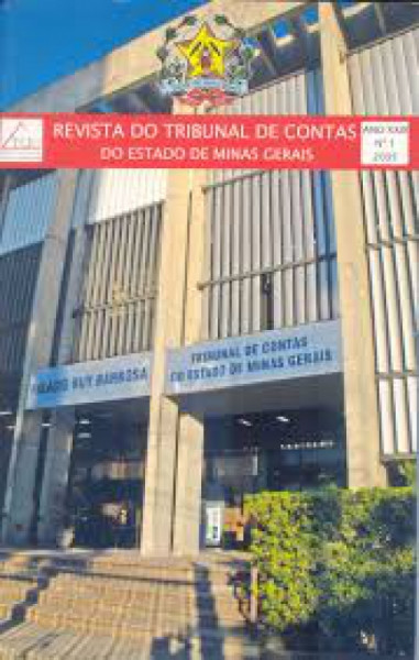 Capa de Revista do Tribunal de Contas do Estado de Minas Gerais - TCEMG