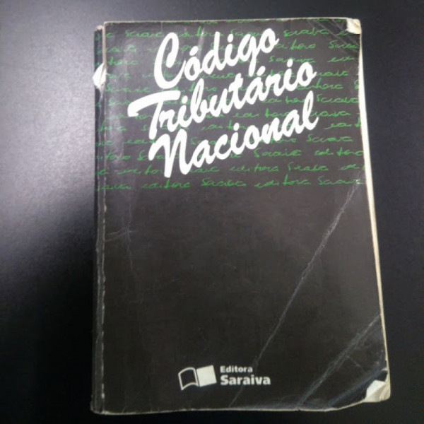 Capa de Código Tributário Nacional - Editora Saraiva