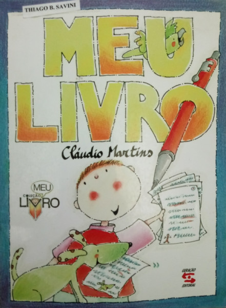 Capa de Meu Livro - Cláudio Martins
