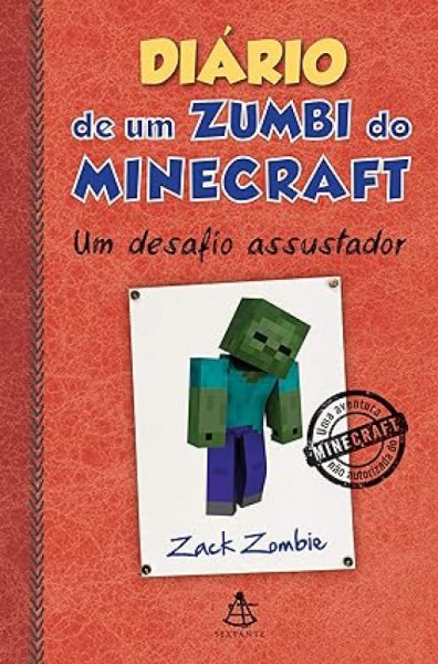 Capa de Diário de um zumbi do Minecraft 1 - Zack Zombie