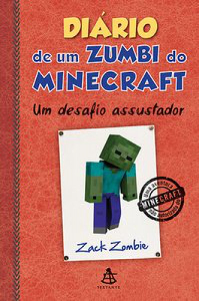 Capa de Diário de um zumbi do minecraft - Herobrine Books