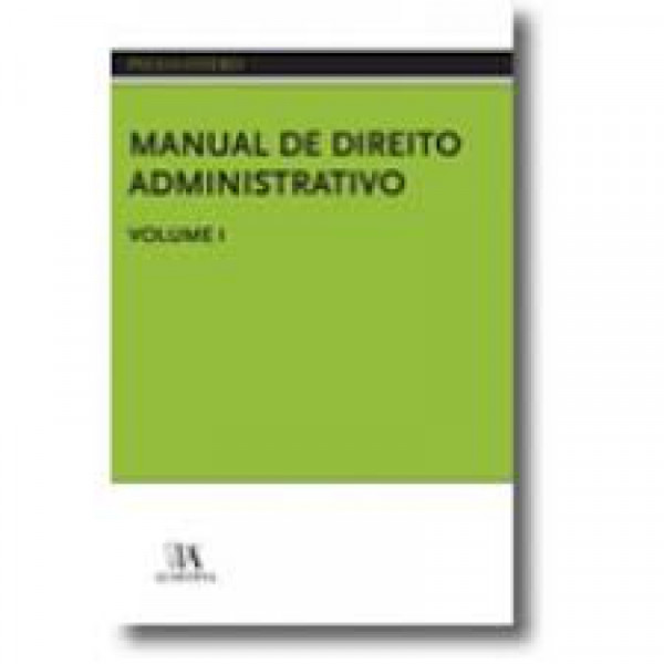 Capa de Manual de direito administrativo volume I - Paulo Otero