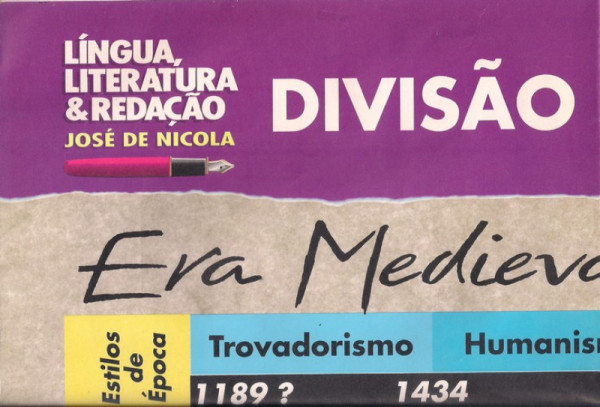Capa de Língua, literatura e redação infográfico - José de Nicola