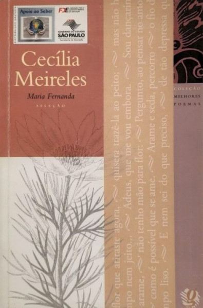 Capa de Os melhores poemas de Cecília Meireles - Cecília Meireles; Maria Fernanda (sel.)