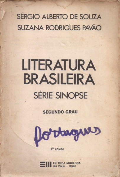 Capa de Literatura brasileira - Sérgio Alberto de Souza