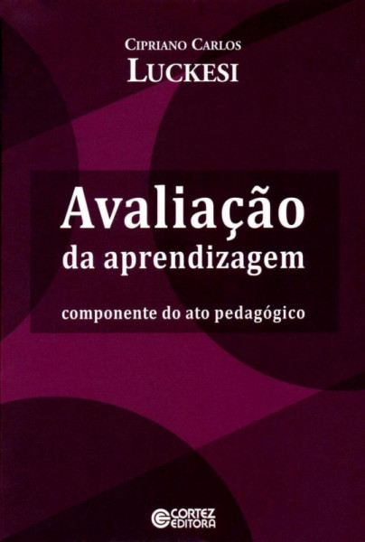 Capa de Avaliação da aprendizagem - Cipriano Carlos Luckesi