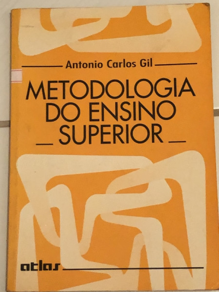 Capa de Metodologia do ensino superior - Antonio Carlos Gil