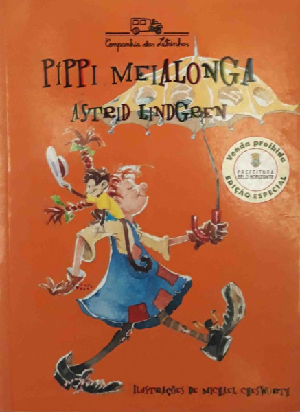 Capa de Píppi Meialonga - Astrid Lindgren