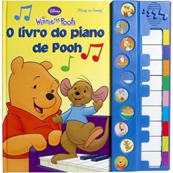 Capa de O livro do piano de Pooh - Disney