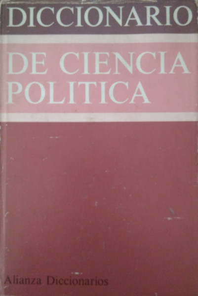 Capa de Diccionario de Ciencia Política - Axel Gõrlitz