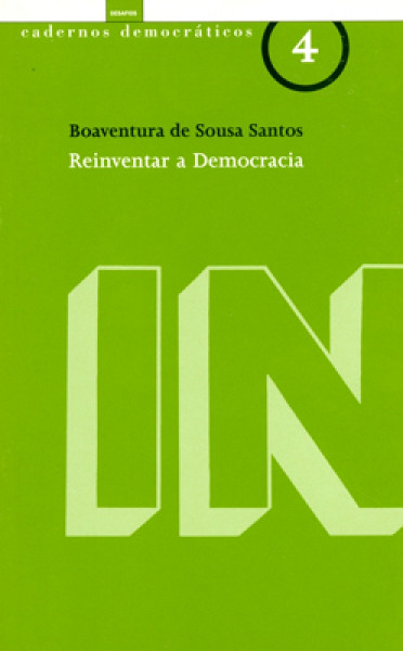 Capa de Reinventar a Democracia - Boaventura de Sousa Santos