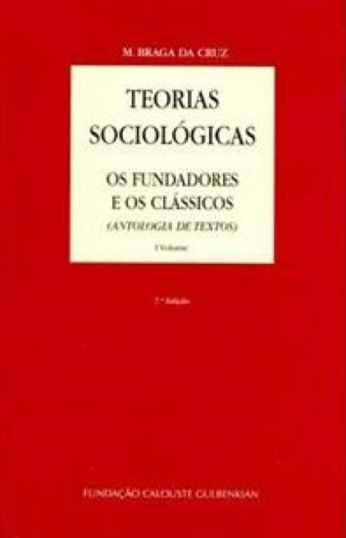 Capa de Teorias Sociológicas - M. Braga da Cruz