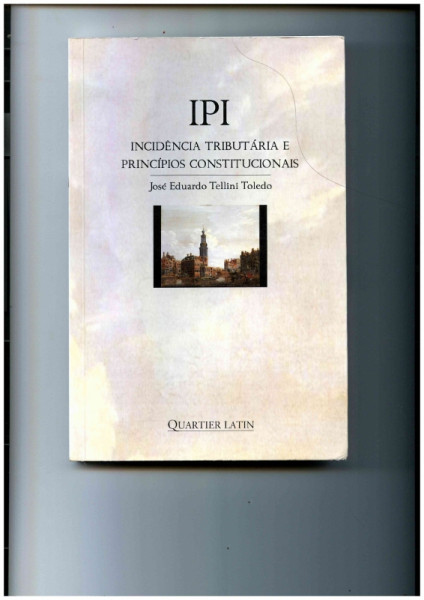 Capa de IPI - José Eduardo Tellini Toledo
