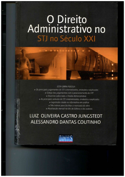 Capa de Direito administrativo no STJ - Luis Oliveira C. Jungstedt; Alessandro D. Coutinho