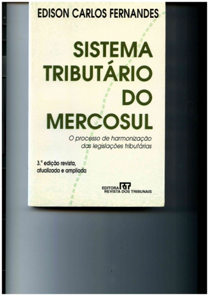 Capa de Sistema Tributário do Mercosul - Edison Carlos Fernandes