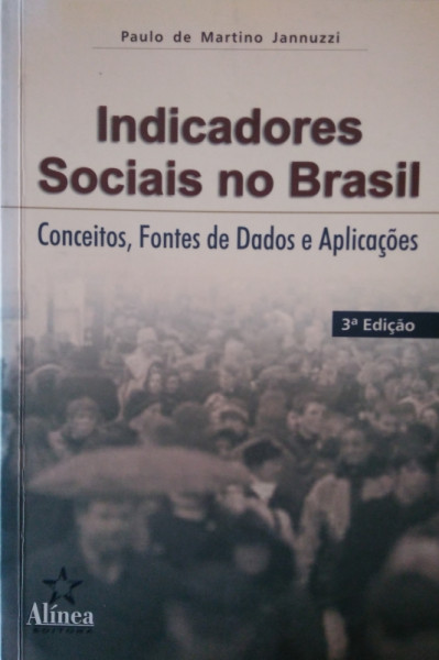 Capa de Indicadores Sociais no Brasil - Paulo de Martino Jannuzzi