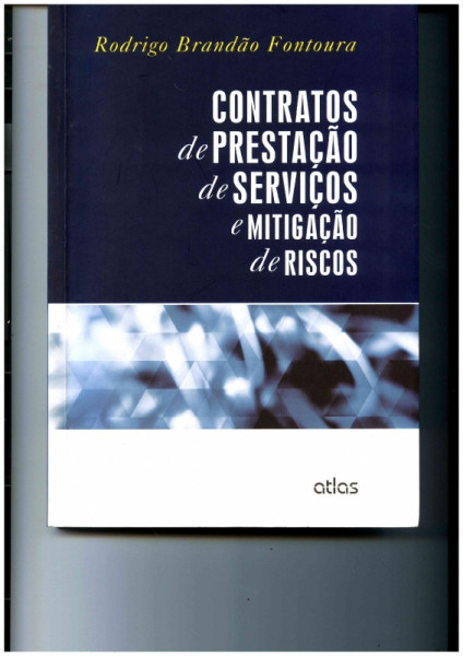 Capa de Contratos de prestação de serviços e mitigação de riscos - Rodrigo Brandão Fontana