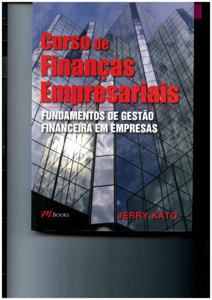 Capa de Curso de Finanças Empresariais - Jerry Kato