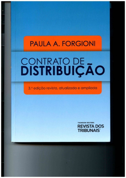 Capa de Contrato de distribuição - Paula A. Forgioni