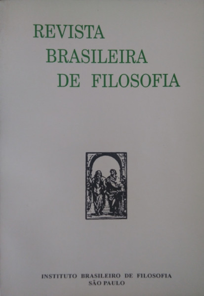 Capa de Revista Brasileira de Filosofia 191 - Instituto Brasileiro de Filosofia - São Paulo