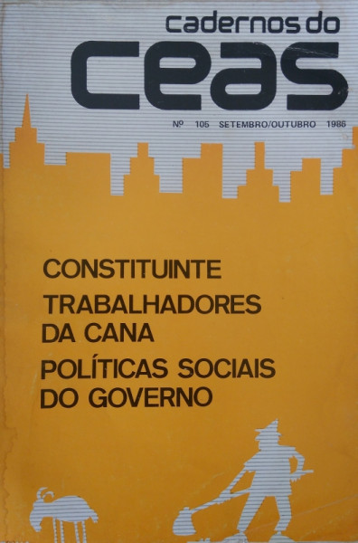 Capa de Cadernos do CEAS 105 - Centro de Estudos e Ação Social