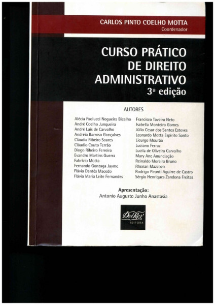 Capa de Curso prático de direito administrativo - Vários