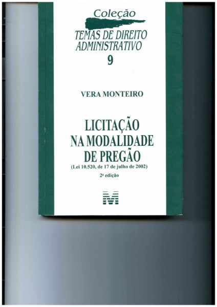 Capa de LICITAÇÃO NA MODALIDADE DE PREGÃO - Vera Monteiro
