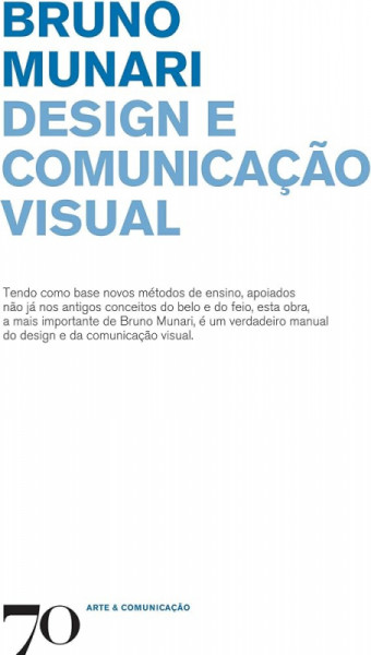 Capa de Design e Comunicação Visual - Bruno Munari